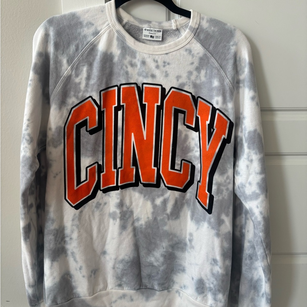 Where I’m From CINCY Tie-Dye Sweatshirt